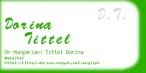 dorina tittel business card